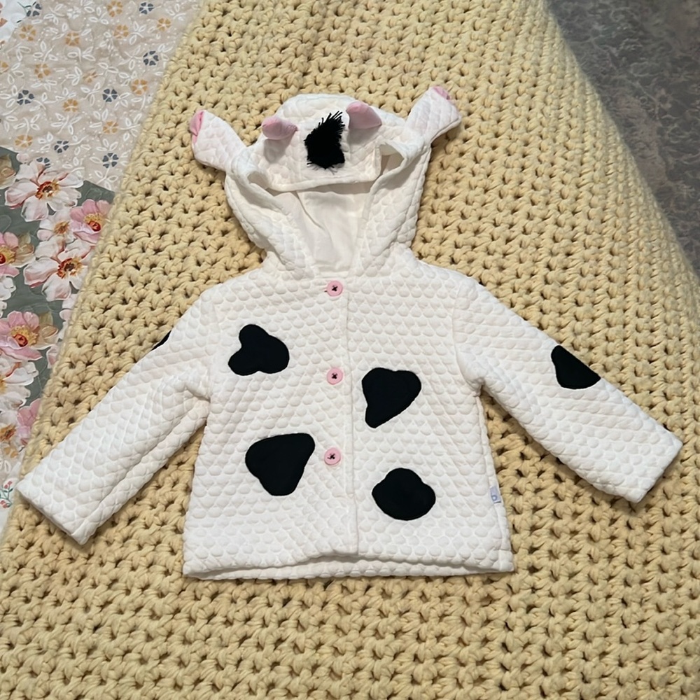 Bella Bliss Cow Quilted Jacket